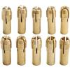 HaloModora Rame puro per mini mandrino adattatore 4-griffe presa stabile design puro | Struttura in rame puro, durezza trattata termicamente, finitura oro, dado in metallo, vestibilità precisa
