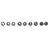 Aoresac Set di 9 pinze ER8 per tornio per incisione CNC, kit di portautensili con mandrino di precisione con dimensioni da 1 a 5 mm per operazioni di foratura e rubinetto di precisione