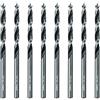 SALI Set di punte da trapano per legno Brad Point da 5/32 in acciaio al carbonio per legno duro, compensato, fori rotondi in plastica in tutti i tipi di legno, perfetto per lavori fai da te