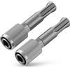 QWORK® 2 Pezzi Adattatore compatibile con sistema SDS Plus a Esagonale 6,35mm (1/4