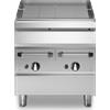 Acqua grill a gas, 2 zone di cottura in ghisa cm. 80x90x85 cm
