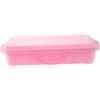 Abaodam Vassoio Gioco Sabbia Impilabile Plastica Rosa a Tema Spazio | Contenitore Sensoriale Vuoto, Soluzione Integrata di Stoccaggio, con Stampi e Accessori Assortiti