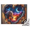 ERBFRIXDB Cavallo Notturno Fantastico Puzzle 1000 Pezzi per Adulti 52x38cm/1000pcs
