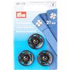 Prym - Prym Ottone Nero (21mm) Cucire Fissanti a Scatto - 3 Pezzi