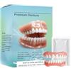 AEIXYA 1 Set Dentiera Finta Naturale, Dentiera Provvisoria, Denti Finti Da Applicare Da Soli,Provvisoria Denti Finti Per Uomini E Donne Di Denti Imperfetti(G)