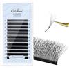 Natuhana Extension Ciglia W Forma 3D 4D 5D 6D 7D 8D 0.07 C D L LU Curl 8-12mm Classico Ciglia Ciuffetti Naturali Premade Fan Eyelash Extensions Volume Russo Professionale(Narrow,5D,0.07 D,8-12mm)