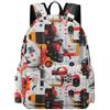 TPISLI Zainetto Face Graffiti Art Ragazzo 11 Anni Zaino per Computer Abstract Ragazza Classe 8 Cartella Scolastica Media Backpack, Gite Tempo Libero Uso Quotidiano