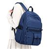 WISEPACK Zaino Scuola Zaino Donna da Viaggio Lmpermeabile A-Blu reale | Scomparto impermeabile per laptop da 15 pollici, ideale per gli studenti delle scuole medie in viaggio