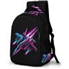 WECECE Zaino Scolastico Fighter Motif Bambina Classe 3 Zaino Scuola Aeroplane Print Ragazzo Classe 5 Cartella per Scuola Primaria, Daypack Gita Tempo Libero Leggero Resistente