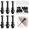 Irenwarl 4 clip per ripiano per cappello, clip per copertura del bagagliaio dell'auto, clip per mensola del bagagliaio, clip di fissaggio per auto, supporto per cinghia nera per cappello, accessori generali