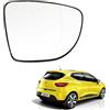 Ruolin Vetro Specchietto Retrovisore Destro, Vetro Specchio Retrovisore Esterno Auto Compatibile con Renault Clio 4 Captur Zoe 2013-2020