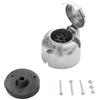 Feuunly Presa per Rimorchio 7 Poli Alluminio, 12V Impermeabile Connettori Rimorchio 7 Poli Metallo, con Impermeabile Guarnizione in Gomma, per Rimorchio RV Barca Caravan Camion