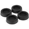 Inline Piedini antivibrazione InLine in gomma colore Nero per PC-Case - 4pz [59909B]