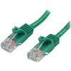StarTech.com Cavo di Rete da 50cm Verde Cat5e Ethernet RJ45 Antigroviglio
