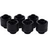ALPHACOOL Raccordo Alphacool 1723416/10mm G1/4 Sixpack nero [17234]