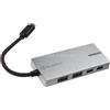 Silverstone Adattatore Silverstone SST-EP09C USB 3.1-C a 2xUSB-A 2xUSB-C Grigio scuro