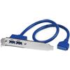Startech.com Adattatore Startech Usb 3.0 2porte [USB3SPLATE]