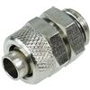 Raccordo diritto G1/4'' a 10/8mm Argento lucido [62001]