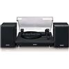 Lenco Giradischi Lenco LS-100BK 33 45 e 78 giri 2 altoparlanti esterni 10W Bluetooth 5.3 Nero [LS100BK]