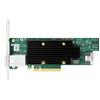 BROADCOM Scheda controller di stoccaggio Broadcom 9600-8i8e Tri-Mode PCIe 4.0 x8 SAS 24Gb-s SATA 6Gb-s NVMe 16 porte Verde [05-50145-00]