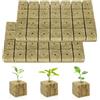 Teuaplo 56 Pezzi Cubi di Lana di Roccia,4 x 4 x 4cm Cubetti di Lana di Roccia, Tappetino di Germinazione per Talee, Pianta Propagazione, Seme Avviamento Idroponico Crescere