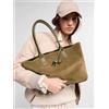 Hogan Shopping Bag in Camoscio Beige Donna