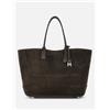 Hogan Shopping Bag in Camoscio Marrone Donna
