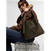 Hogan Borsa Hobo Trend Verticale Camoscio Moro Donna