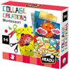 HEADU - Collage Creations Montessori - Taglia, Ritaglia E Crea | Gioco Art & Craft Bambini 5-8 Anni, Gioco Educativo Ispirato al Metodo Montessori, Tante Basi da Decorare, Made In Italy, Idea Regalo