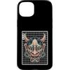 Hannya Oni Mask Aesthetic By TW Custodia per iPhone 15 Plus Maschera giapponese del diavolo Hannya Oni Maschera Yokai Oni