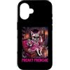 Halloween Glam Retro Vintage Comics Pop Custodia per iPhone 16 Freaky Frenchie Ciclope Zombie Bulldog Francese Spettrale Spaventoso