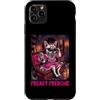Halloween Glam Retro Vintage Comics Pop Custodia per iPhone 11 Pro Max Freaky Frenchie Ciclope Zombie Bulldog Francese Spettrale Spaventoso