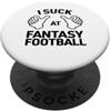 Miftees Fantasy Football Tees Faccio schifo al Fantasy Football Funny Fantasy Football Lo PopSockets PopGrip Adesivo