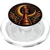 Strategic Board Gamer Retro Designs Flash Art Vintage Luna Mezzaluna Re Scacchi PopSockets PopGrip per MagSafe