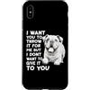 Regalo per il proprietario del cane, com Custodia per iPhone XS Max Bulldog inglesi Abbigliamento da passeggio Bulldog per