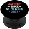 Legend Since Birthday Awesome Since September 2012 PopSockets PopGrip Adesivo