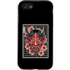 Japanese Aesthetic by Tokyo Waves Custodia per iPhone SE (2020) / 7/8 Maschera giapponese del diavolo Yokai del diavolo Hannya Giappone Oni