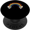 Gothic Retro Skulls Spooky Halloween Des Cranio Arcobaleno LGBTQ Gay Pride Queer Ally Supporto Morbido Grunge PopSockets PopGrip Adesivo