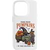 Vintage Halloween Farm Custodia per iPhone 14 Pro Farm Fresh Pumpkins Halloween Truck Scarecrow Witch Hat
