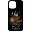 We Read At Dawn Custodia per iPhone 13 Pro Max Fantasy Red Panda Reader, amante dei libri che leggiamo all'alba