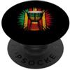 Retro Lover for Musician Humorous Sarcas Divertente Djembe Drum Celebrazione Detto Sarcastico PopSockets PopGrip Adesivo