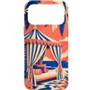 Cabana Breeze Collection Custodia per iPhone 17 Pro Max Cabana a righe incorniciata da Tropical Palms