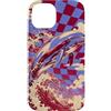 Chrome Tide Collection Custodia per iPhone 14 Cromato, delfino, in, uno, scacchiera, cielo