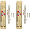 GRIRIW 2 Set Ebraico Mezuzah Con Pergamena Per Porta, Retro Metallo Mezuzah, Decorazione Religiosa, Pergamena Kosher, Artigianato Religioso Mezuzah