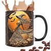 Generico ta per Caffè 350 ml Tazze con Motivo di | Tazze da Caffè in Ceramica per il Tè Pomeridiano, Brunch, Mattino, Dormitorio, Mensa, Sala Pausa, Ufficio, Cucina, Casa