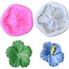 NIDONE Stampi di fiori in silicone torta fai -da -te forno mini stampi di hibisco per decorazioni per cupcake 2pcs stampo in silicone