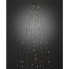 Konstsmide 6321 - 810 LED Albero cappotto con anello, 8 fili à 50 diodi, con Glimmer ffket/per esterno (IP44)/400 bernsteinfarbene diodi (200 glimmend)/24 V Trasformatore da esterno/cavo nero