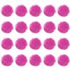 PATIKIL 20 Pz Pompon in Finta Pelliccia per Cappello Morbidi Rosso Rosa