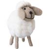 Xixieeu Bianco tessuto a mano carino figura di pecora feltro, soggiorno, camera da letto, novità, ornamenti, personaggi da collezione, decorazione per la casa