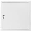 FEINZ Botola di Ispezione 30x30 cm in Metallo Bianco con Serratura a Chiave | Sportello di Accesso Sicuro per Parete e Soffitto, Portello di Manutenzione Robusto